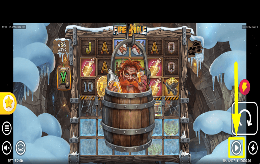 Fire in the Hole 3 INICIAR REPRODUCCIÓN AUTOMÁTICA.