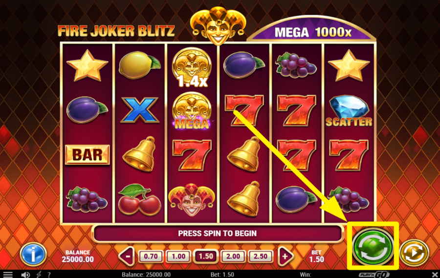 Fire Joker Blitz SPIN THE REELS.