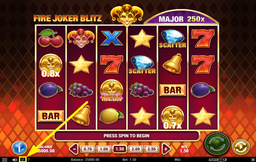 Fire Joker Blitz ACTIVATE TURBO MODE.