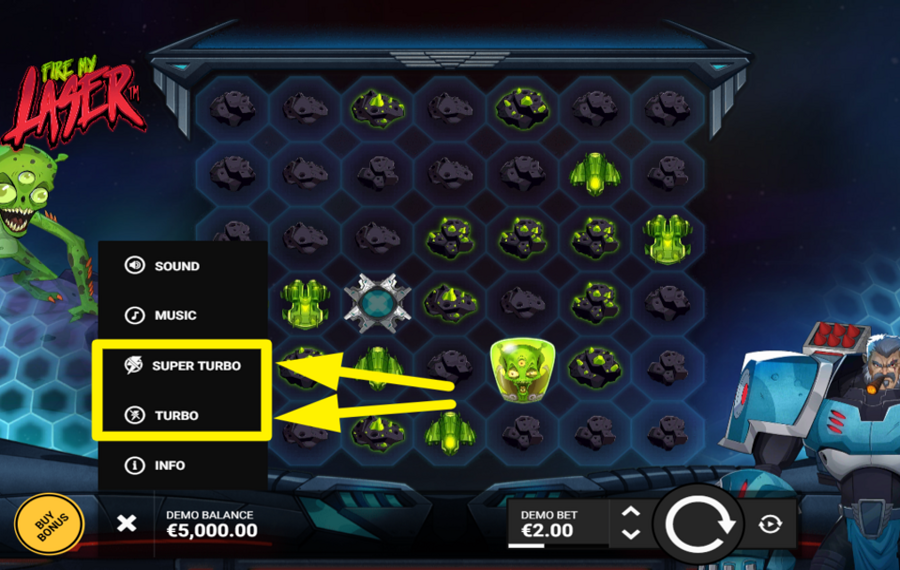 Fire my Laser AMP UP THE GAME.