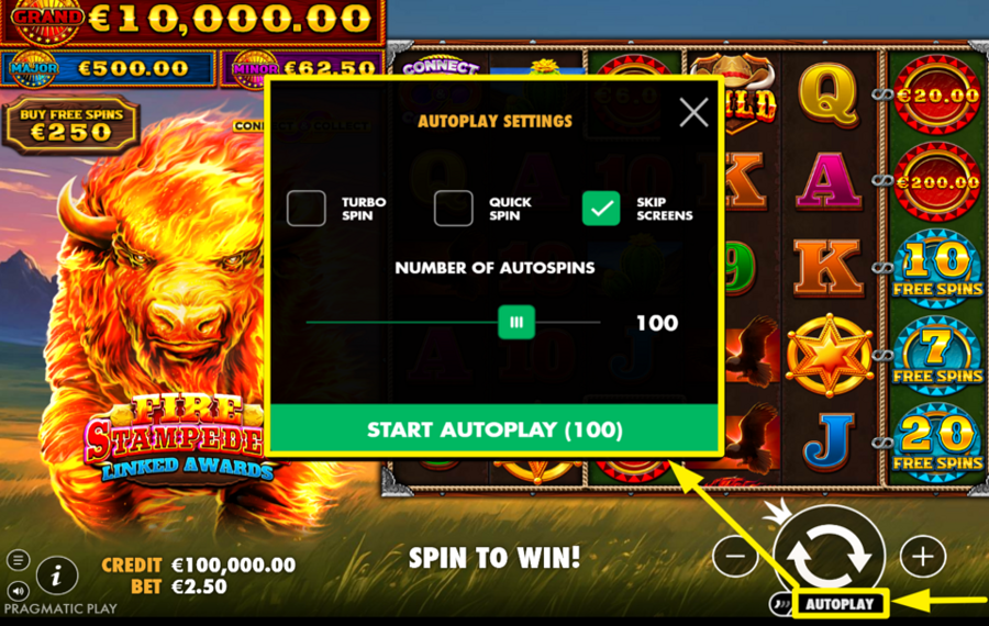 Fire Stampede 2 CHOISISSEZ LES TOURS AUTOMATIQUES.