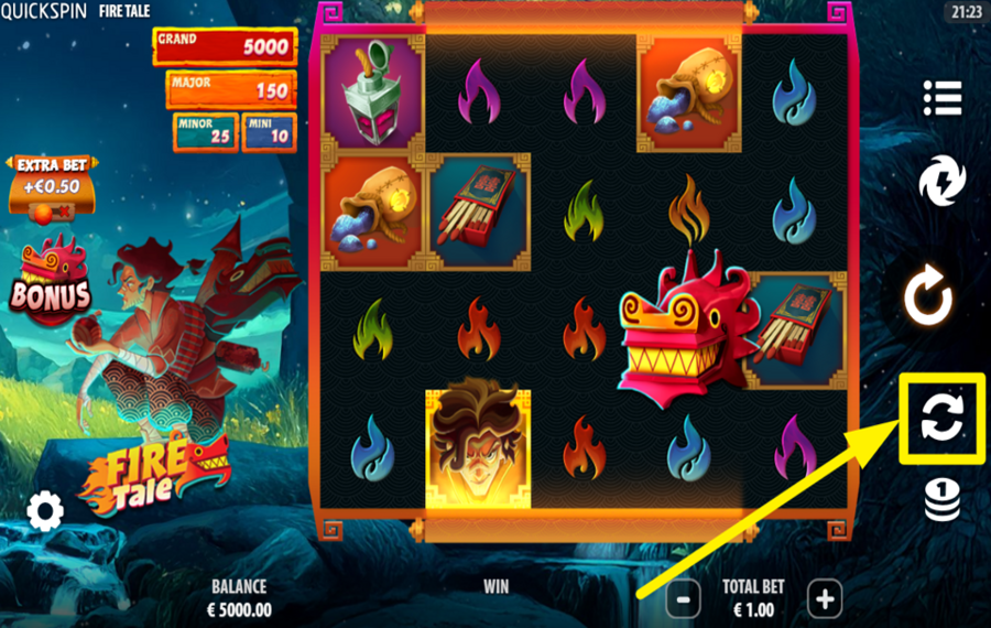 Fire Tale UTILISEZ LA ROTATION AUTOMATIQUE.