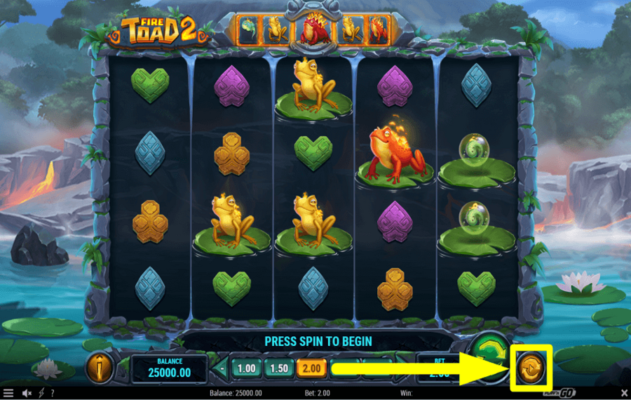 Fire Toad 2 AUTOPLAY VERWENDEN.