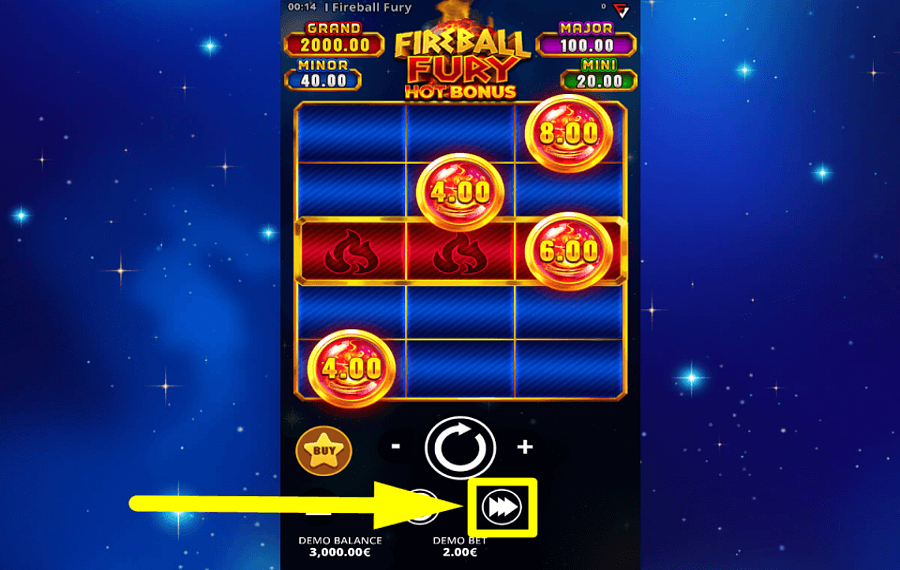 Fireball Fury Hot Bonus CHANGE THE PACE.