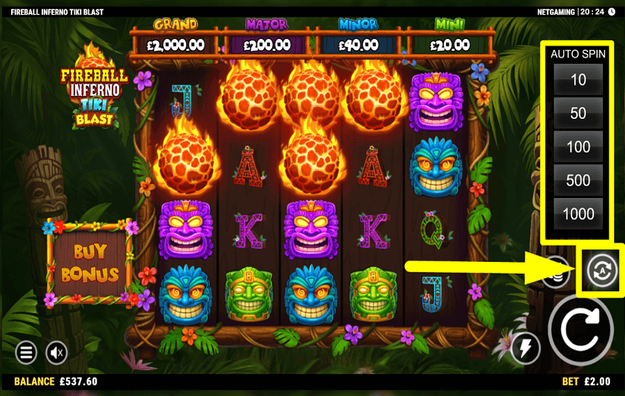 Fireball Inferno Tiki Blast ENABLE AUTOPLAY.