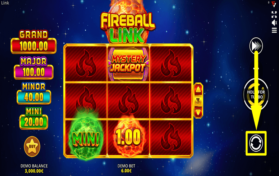 Fireball Link Cash Up APPLY AUTOPLAY.