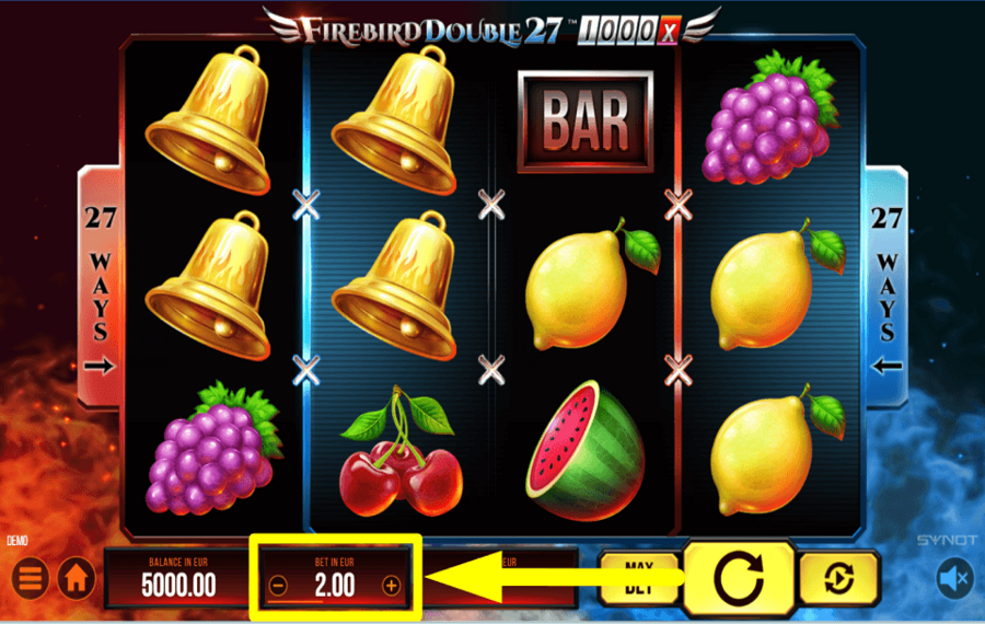 Firebird Double 27 1000x DECIDE YOUR WAGER.