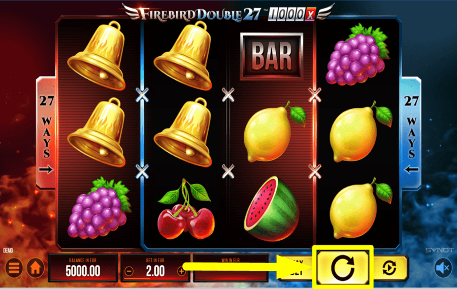 Firebird Double 27 1000x SPIN FOR REWARDS.