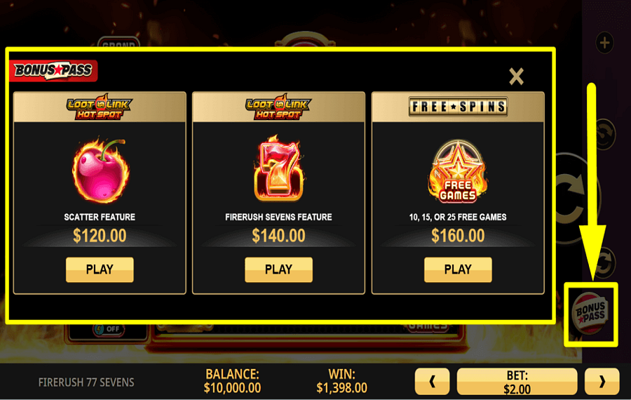 Firerush 77 Sevens SHOP FOR BONUSES.