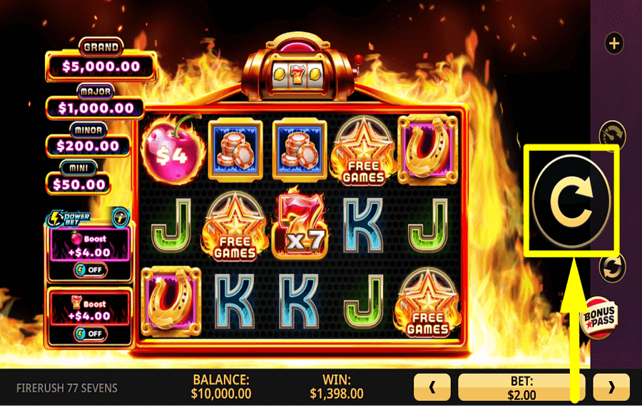 Firerush 77 Sevens START GAMBLING.