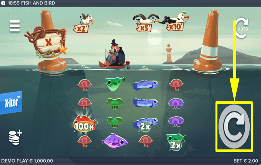 Fish and Bird ВРАЩАЙТЕСЬ И ПОЛУЧАЙТЕ НАГРАДЫ.