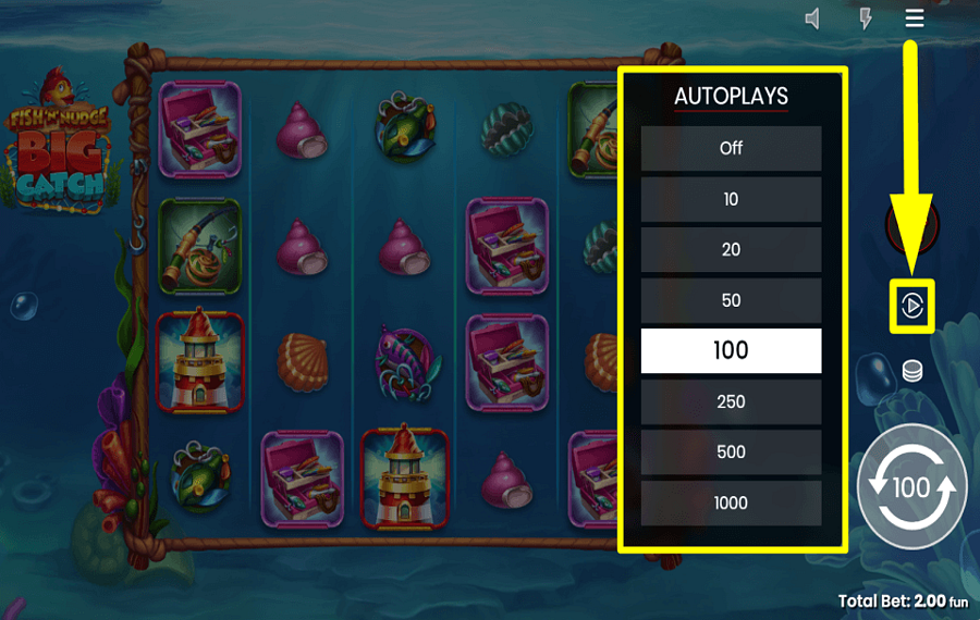 Fish n Nudge Big Catch AUTOMATISCH DREHEN.
