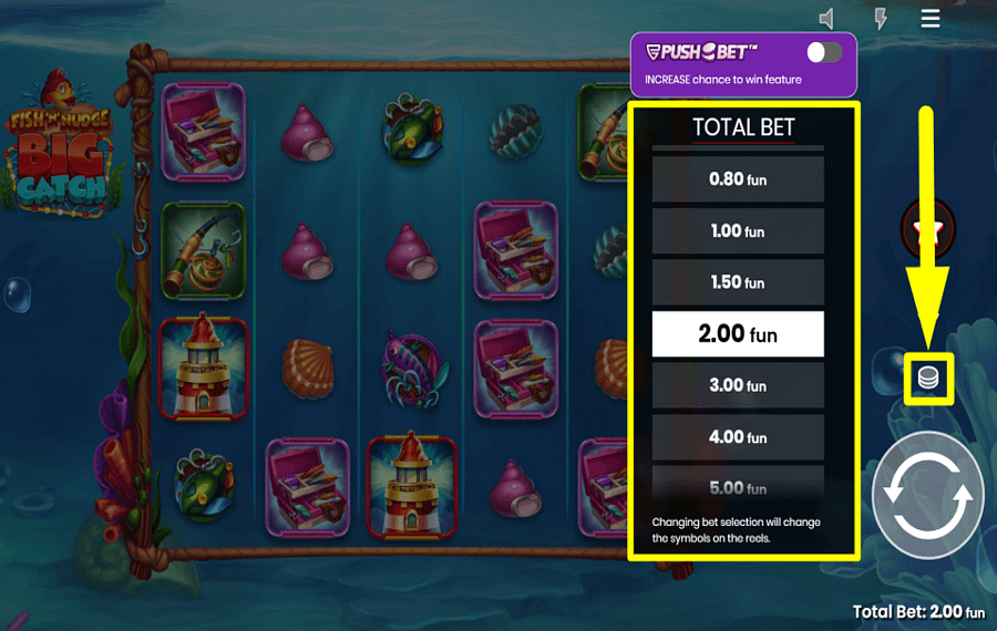 Fish n Nudge Big Catch SETZEN SIE DEN EINSATZ.