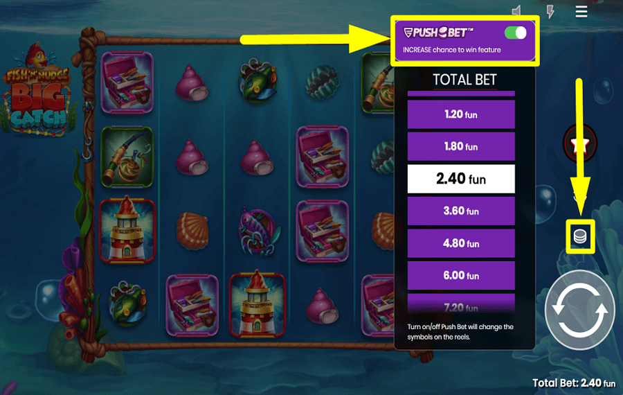 Fish n Nudge Big Catch VERBESSERN SIE DIE CHANCEN.