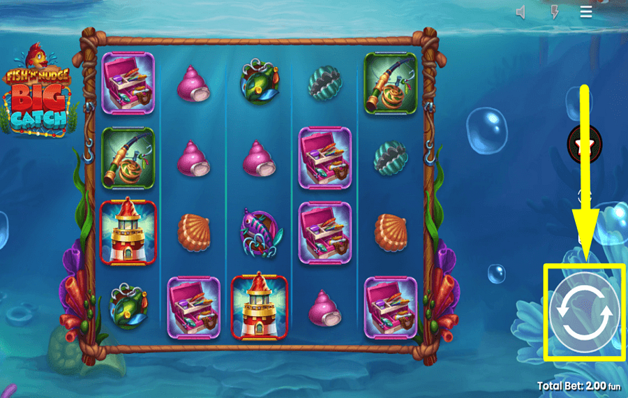 Fish n Nudge Big Catch BEGINNEN SIE MIT DEM SPIELEN.