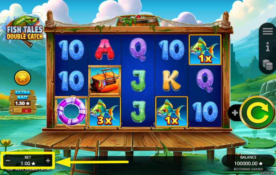 Fish Tales Double Catch DÉTERMINEZ VOTRE MISE.