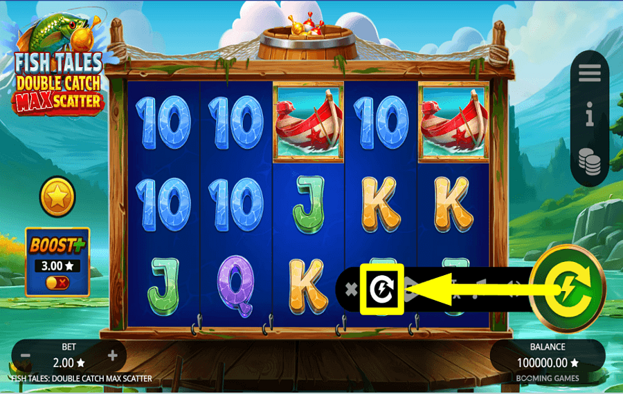 Fish Tales Double Catch Max Scatter ВКЛЮЧИТЬ ТУРБО-РЕЖИМ.