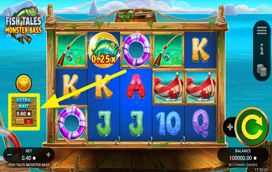 Fish Tales Monster Bass EFFETTUA UNA SCOMMESSA EXTRA.