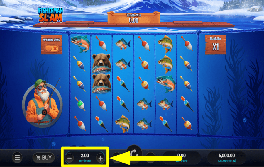 Fisherman Slam FAITES VOTRE PARI.