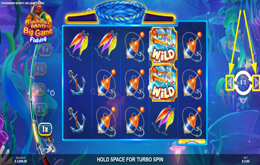 Fishermans Bounty Big Game Fishing Legen Sie Ihren Einsatz fest.