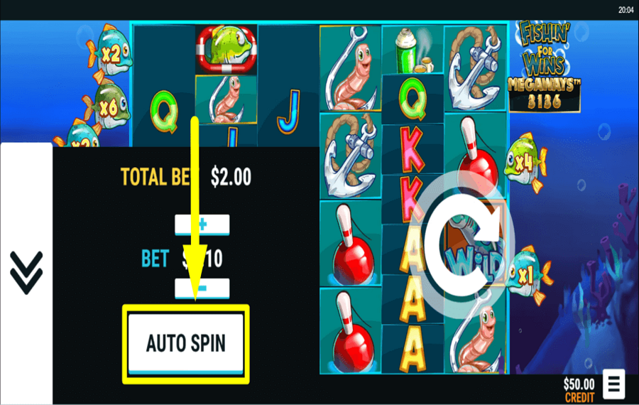 Fishin for Wins Megaways AUTOMATISCH FORTSETZEN.