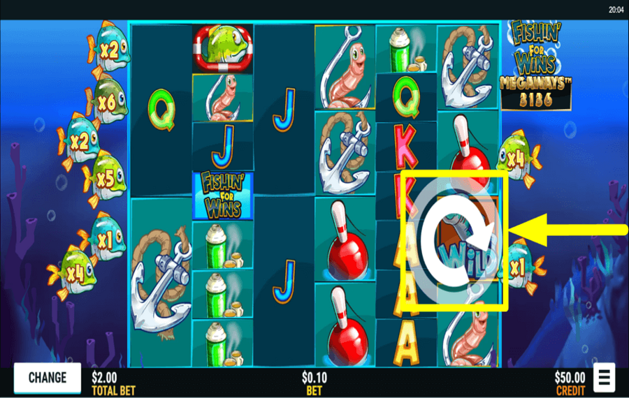 Fishin for Wins Megaways BEGINNEN SIE DAS SPIEL.