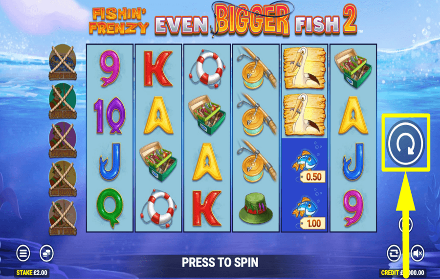 Fishin Frenzy Even Bigger Fish 2 TOURNEZ POUR GAGNER.