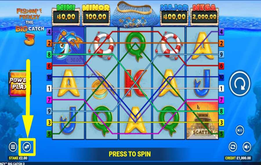 Fishin Frenzy The Big Catch 3 CHOISISSEZ VOTRE PARI.