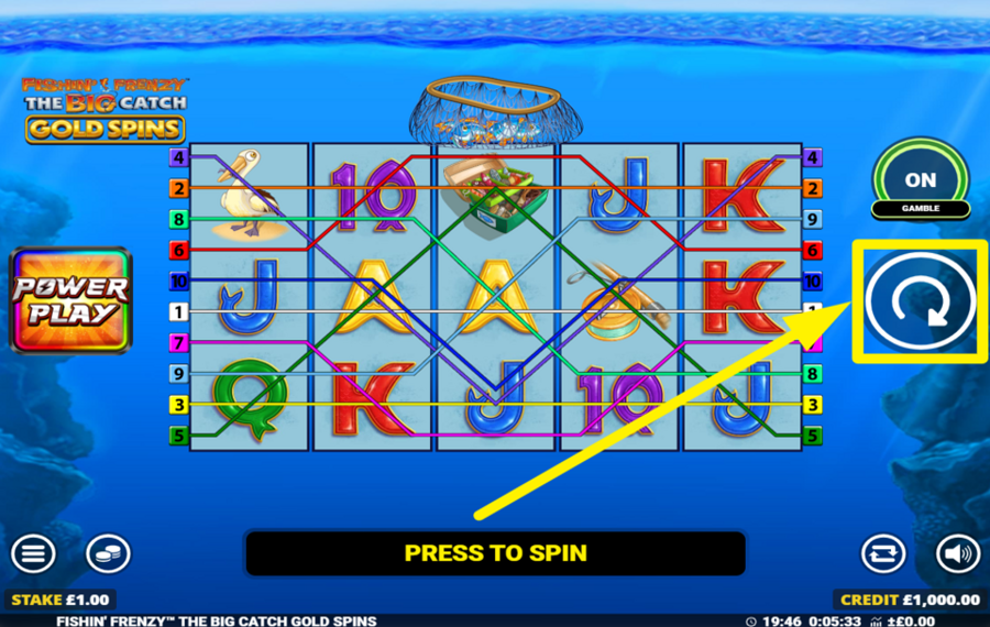 Fishin Frenzy The Big Catch Gold Spins EMBARK ON YOUR GAME!