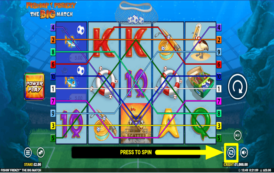 Fishin Frenzy The Big Match CONTINUE AUTOMATICALLY.