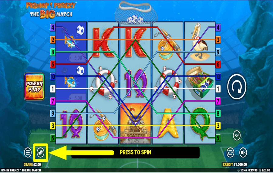 Fishin Frenzy The Big Match CAST YOUR BET.