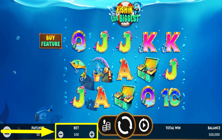 Fishin The Biggest FESTLEGEN SIE IHREN GESAMTEN EINSATZ.