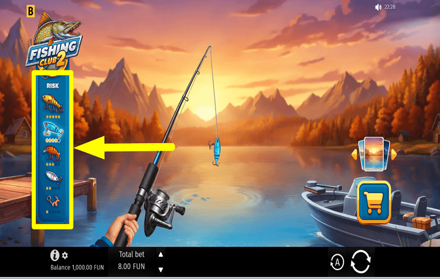 Fishing Club 2 CONTROLAR LA VOLATILIDAD.