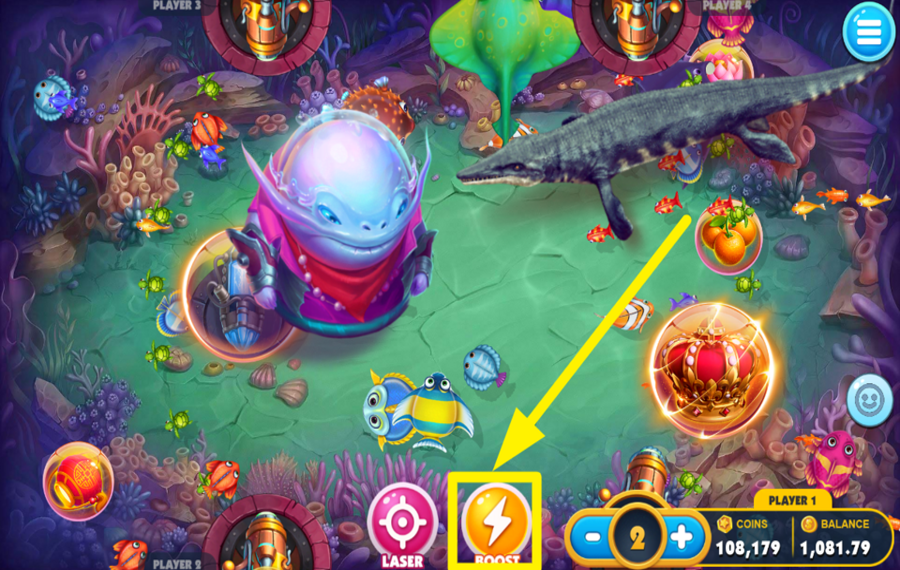 Fishing Kingdom Remastered POWER UP THE SHOT.