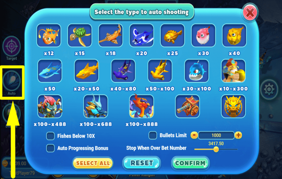 Fishing Legend AUTOMATISEZ LES TIRAGES.