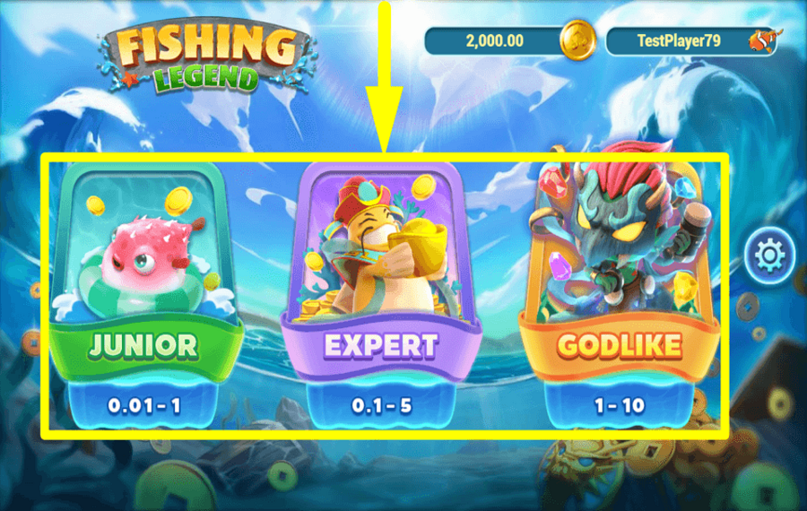 Fishing Legend ATTRIBUER UN MODE.