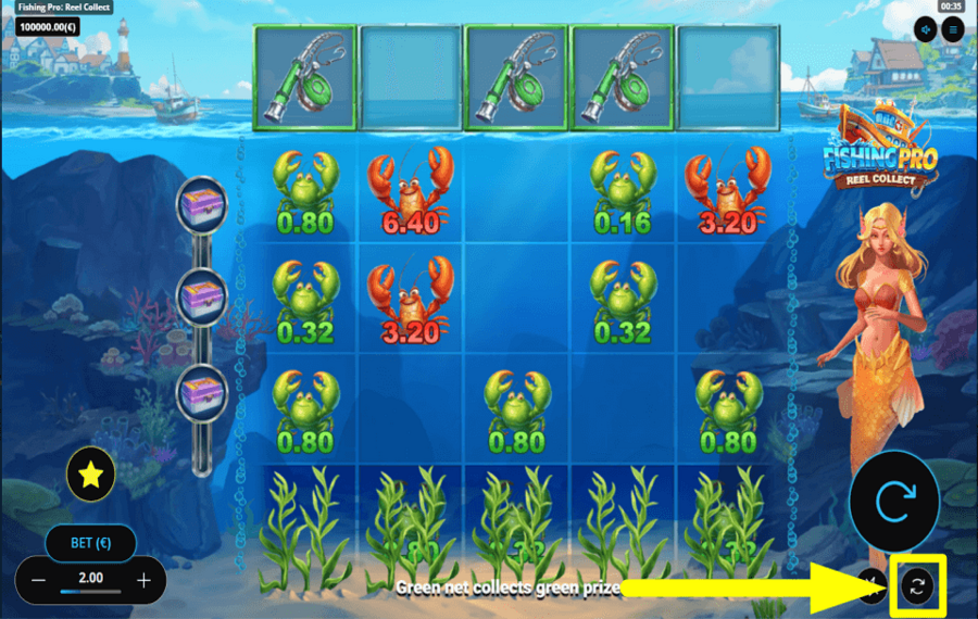 Fishing Pro Reel Collect CHOISISSEZ LA LECTURE AUTOMATIQUE.