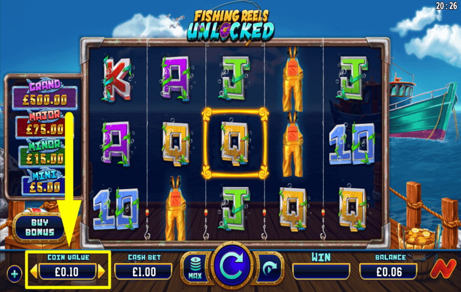 Fishing Reels Unlocked SELECT A BET AMOUNT.