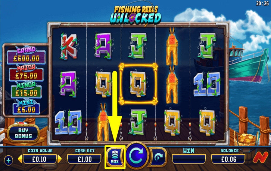Fishing Reels Unlocked PLACE THE MAX BET.