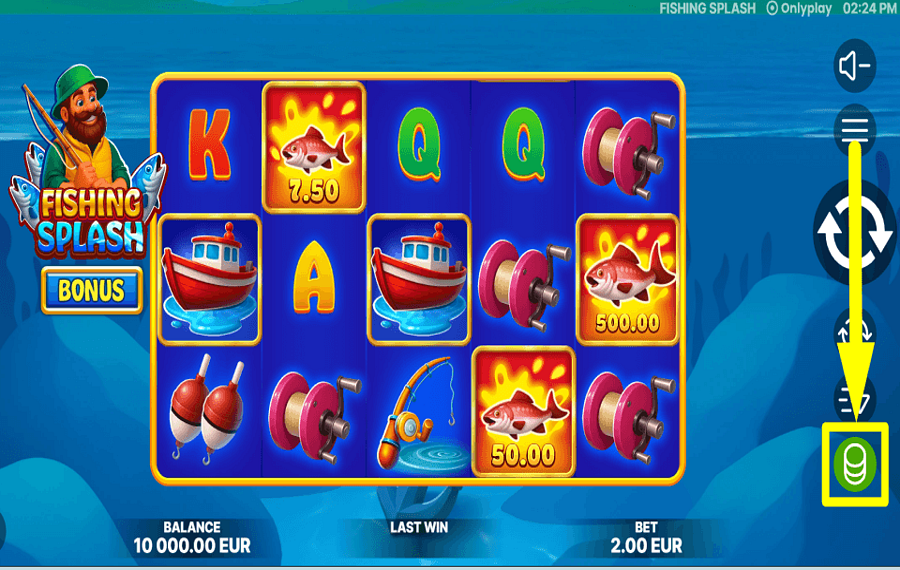 Fishing Splash SETZEN SIE IHREN EINSATZ.