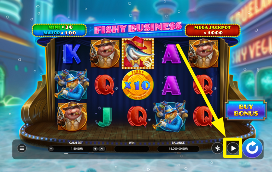 Fishy Business HABILITAR REPRODUCCIÓN AUTOMÁTICA.