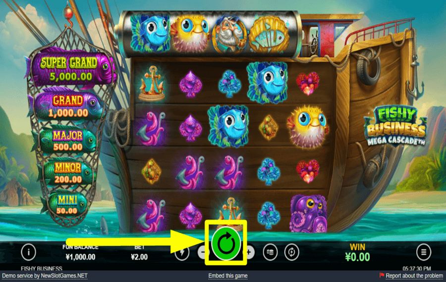 Fishy Business Mega Cascade СТРЕМИТЕСЬ К НАГРАДАМ.