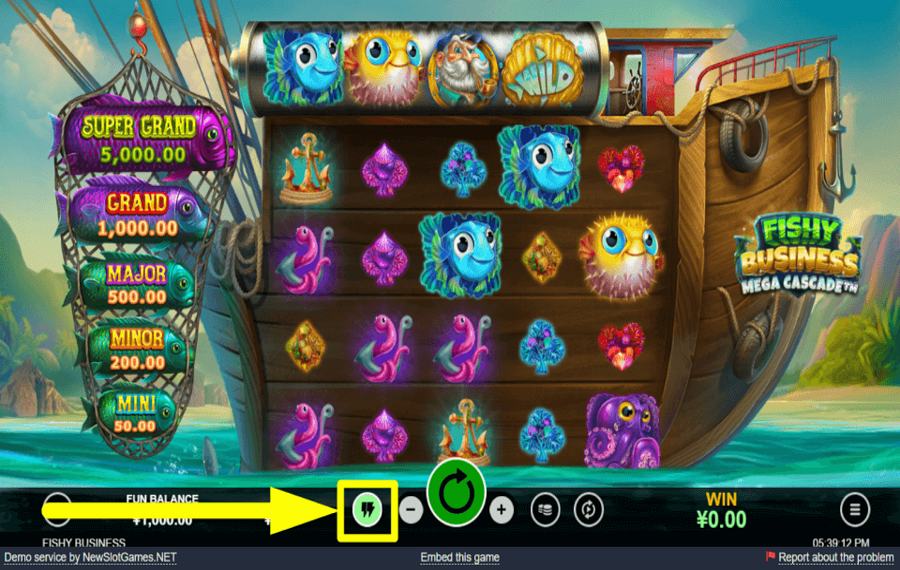 Fishy Business Mega Cascade УСКОРЬТЕ ИГРУ.