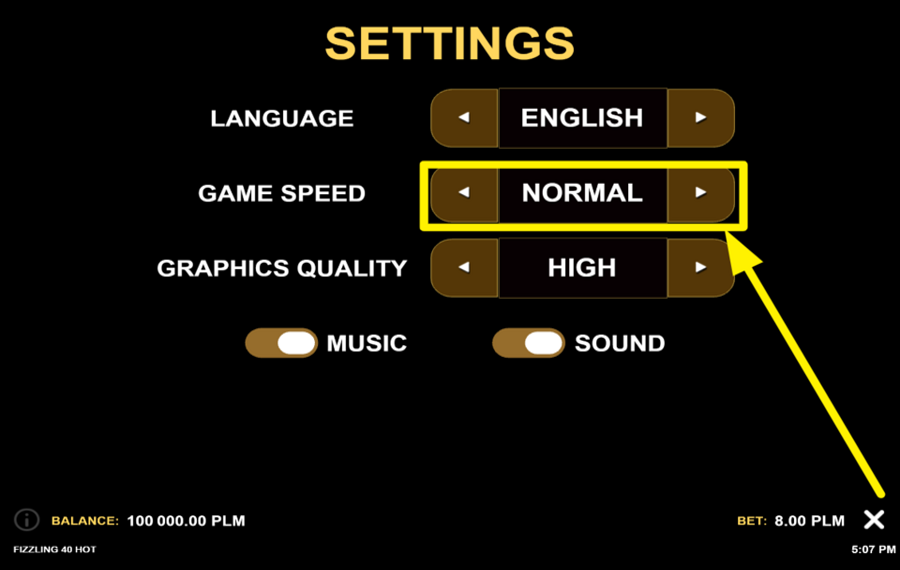 Fizzling 40 Hot SPEED UP THE ACTION.