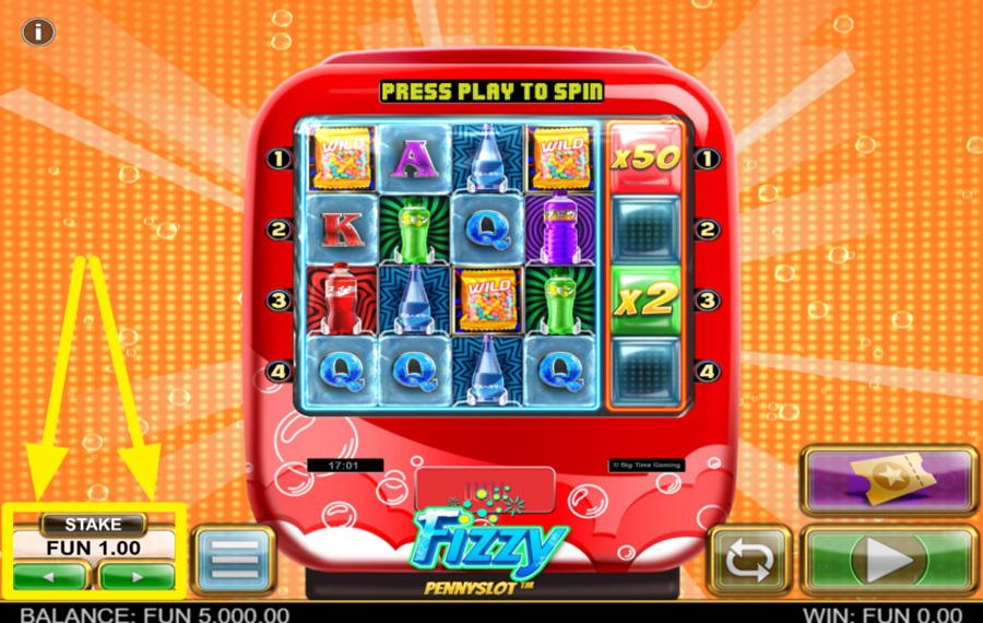 Fizzy Pennyslot ESPECIFICA TU APUESTA.