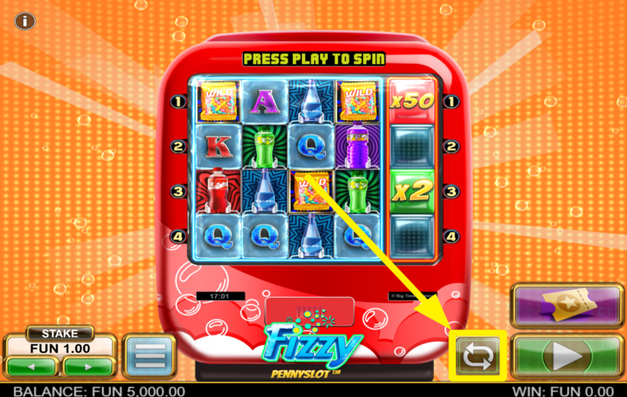 Fizzy Pennyslot ACTIVAR JUEGO AUTOMÁTICO.