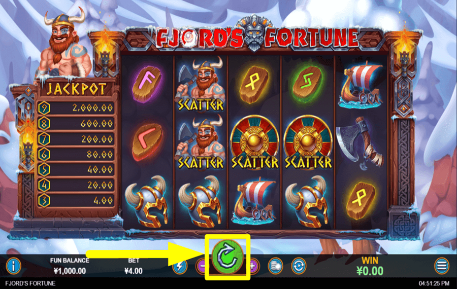 Fjords Fortune START THE GAME.