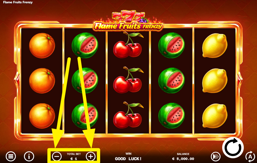 Flame Fruits Frenzy Hold and Win СДЕЛАЙТЕ СТАВКУ.