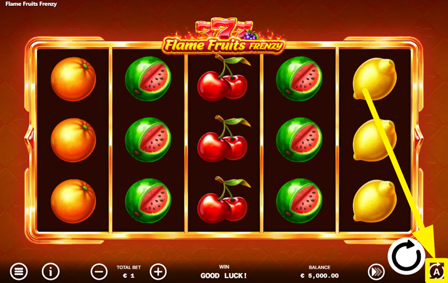 Flame Fruits Frenzy Hold and Win ВКЛЮЧИТЬ АВТОВОСПРОИЗВЕДЕНИЕ.