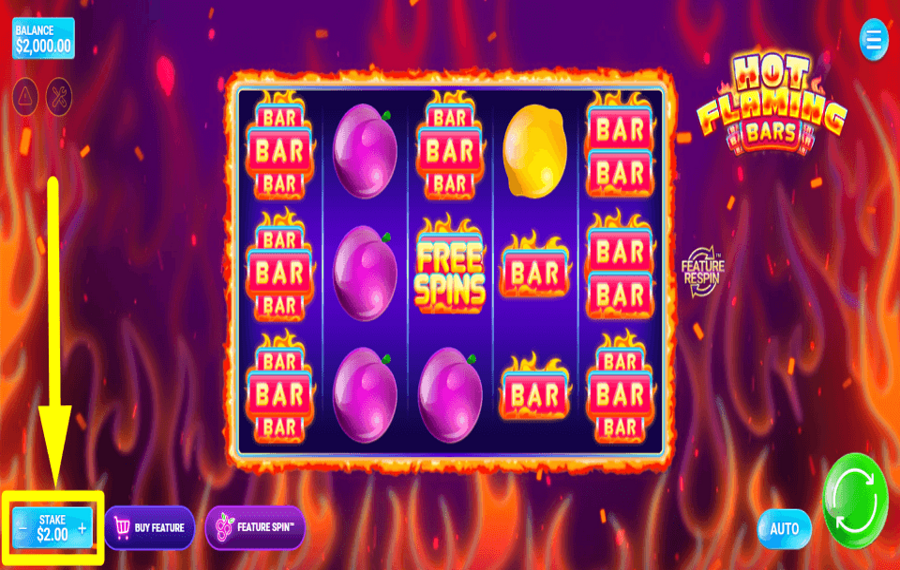 Flaming Bars PLATZIEREN SIE IHRE WETTE.